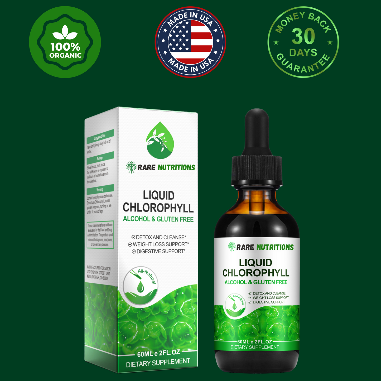 RARE™ Chlorophyll Detox & Blood Sugar Support