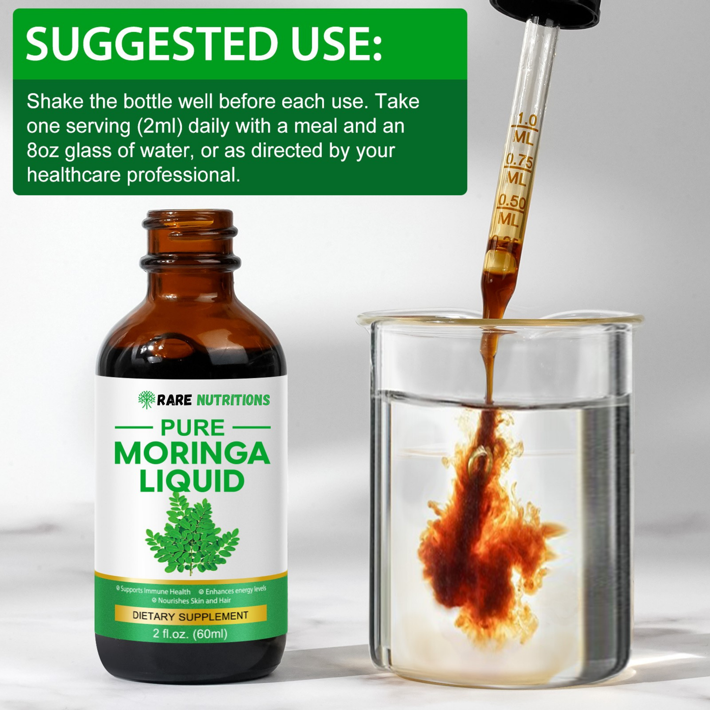 RARE™ 100% Organic Moringa Drops