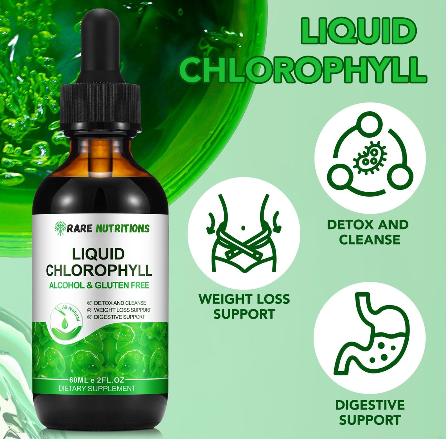 RARE™ Chlorophyll Detox & Blood Sugar Support