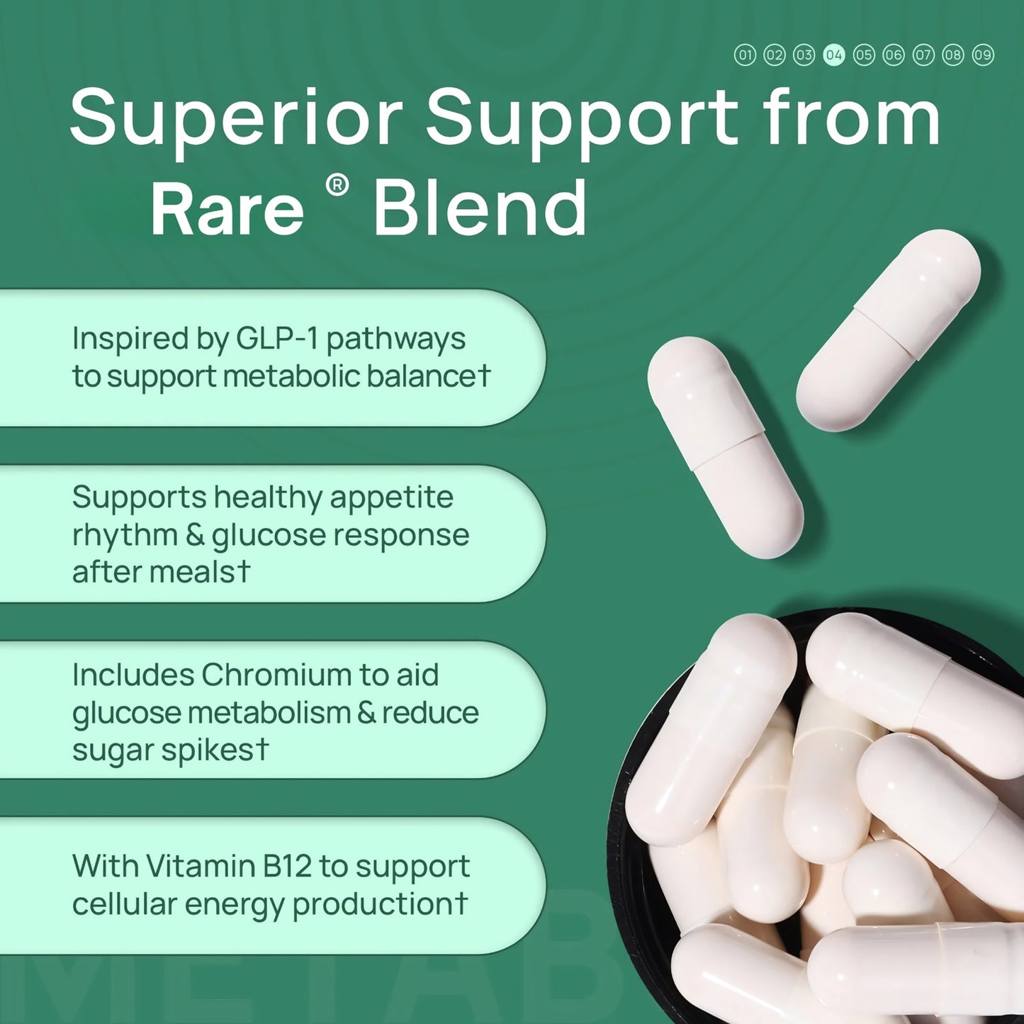 RARE™ Metaburn 8-in-1 Natural Formula