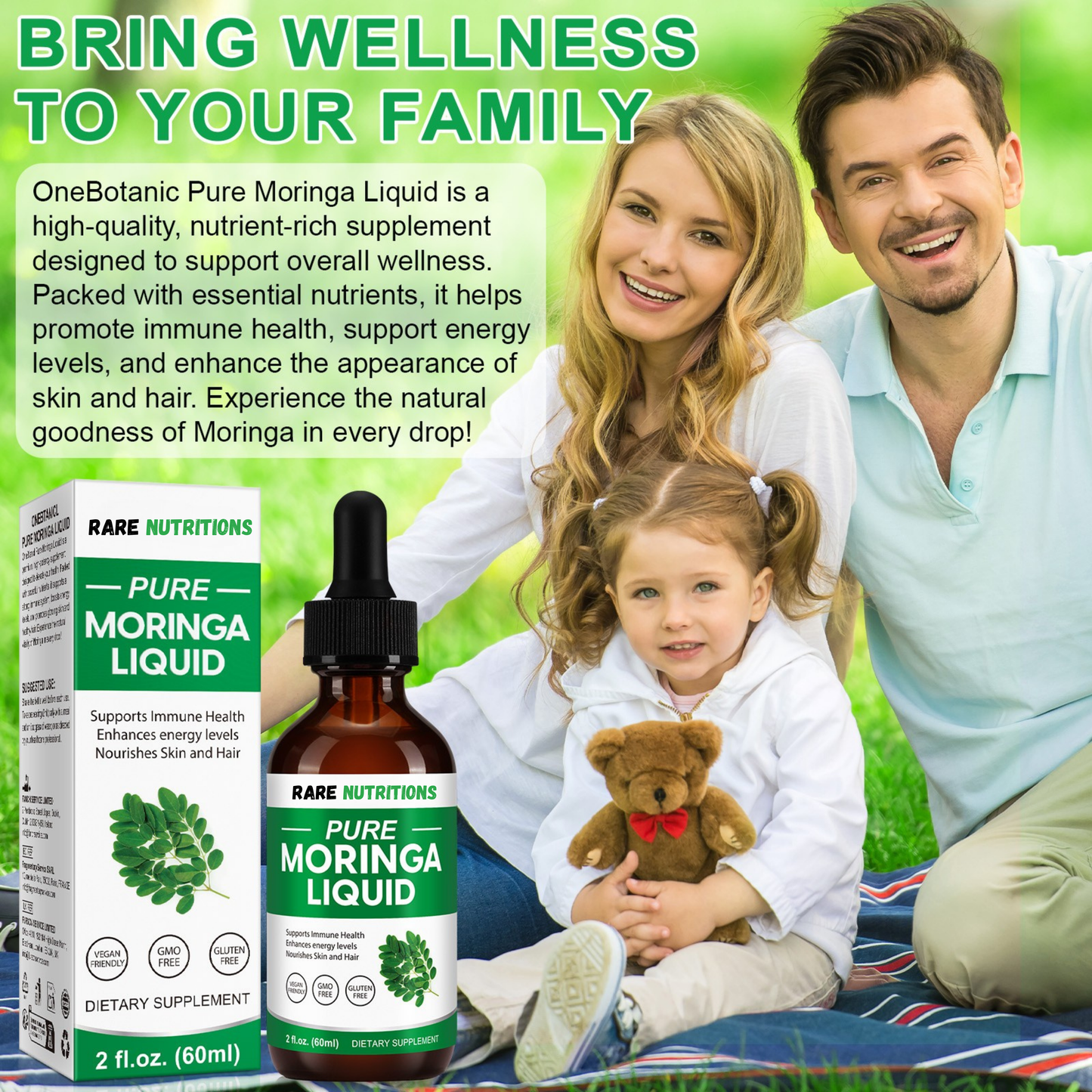 RARE™ 100% Organic Moringa Drops