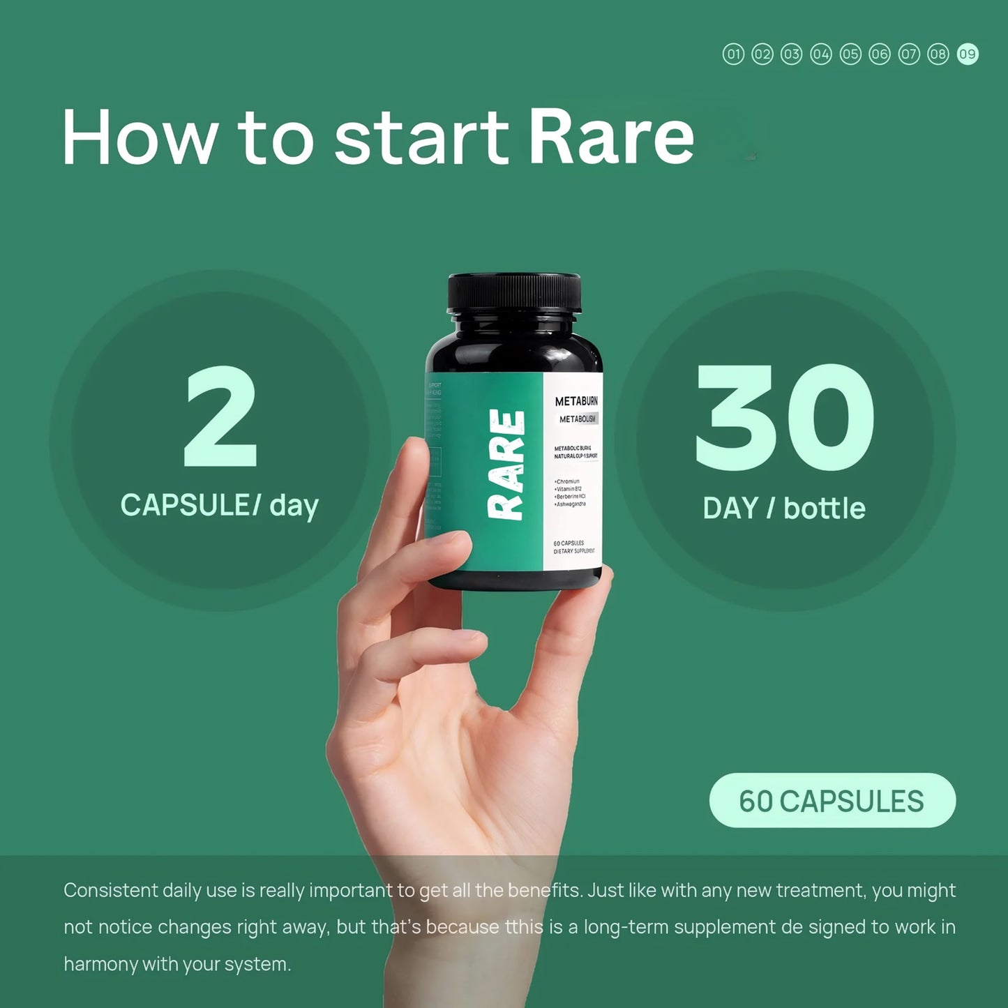 RARE™ Metaburn 8-in-1 Natural Formula